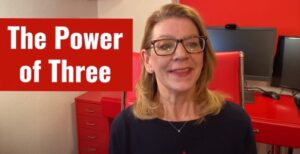 Power of three - Writing and presentation basics (Video)