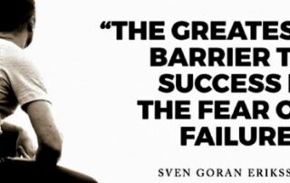 Confidence to overcome a fear of failure