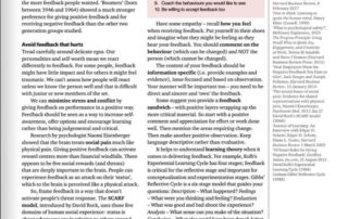 Giving feedback in professional relationships - Giving effective feedback Kim Tasso article in Counsel magazine (Barristers)