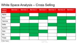 White space analysis - cross selling tools