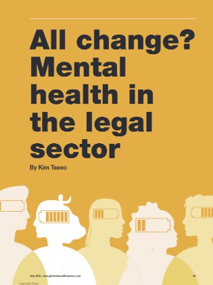 All change? Mental health in the legal sector Modern Lawyer magazine July 2026 (Globe Law and Business)
